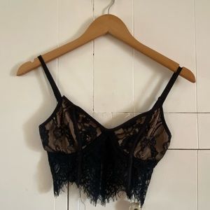 Tiger Mist sexy lace cropped top
